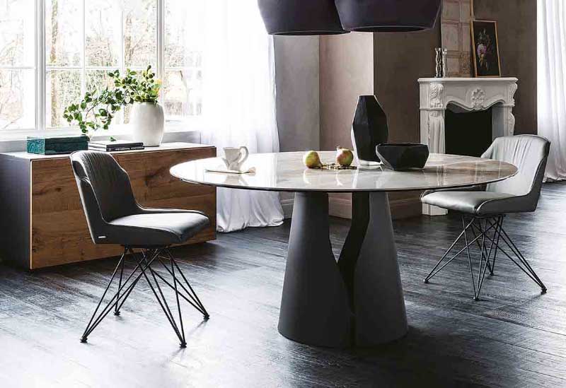 Стол круглый Giano Keramik от Cattelan Italia