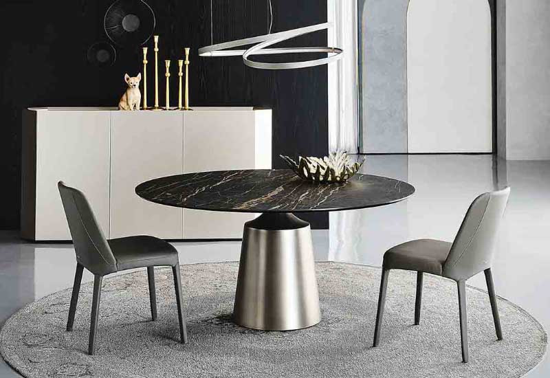Стол круглый Yoda Keramik от Cattelan Italia