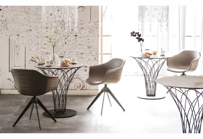 Стол круглый Nido Keramik Bistrot от Cattelan Italia